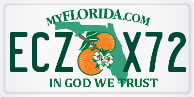 FL license plate ECZX72