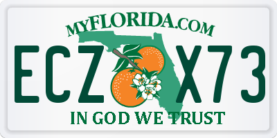 FL license plate ECZX73