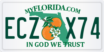 FL license plate ECZX74