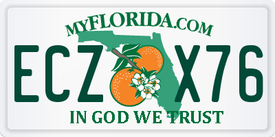 FL license plate ECZX76