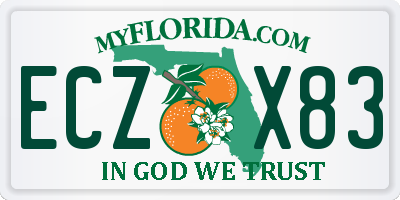 FL license plate ECZX83