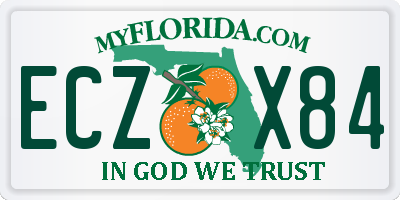 FL license plate ECZX84