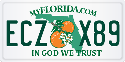 FL license plate ECZX89