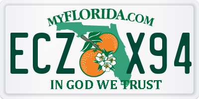 FL license plate ECZX94
