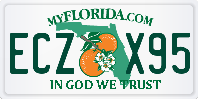 FL license plate ECZX95