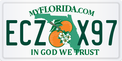 FL license plate ECZX97
