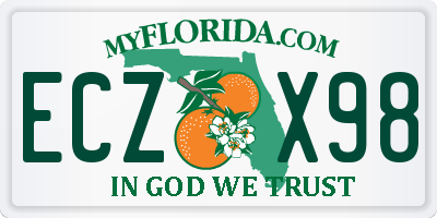 FL license plate ECZX98