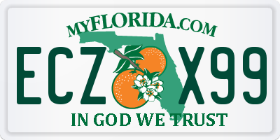 FL license plate ECZX99
