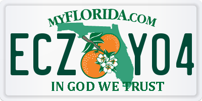 FL license plate ECZY04