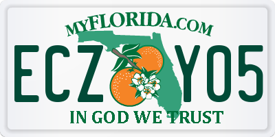 FL license plate ECZY05