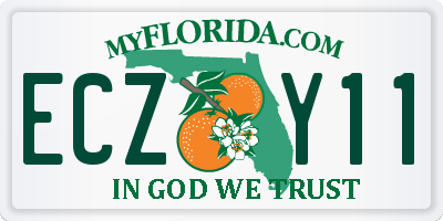 FL license plate ECZY11