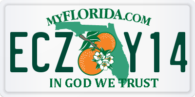 FL license plate ECZY14