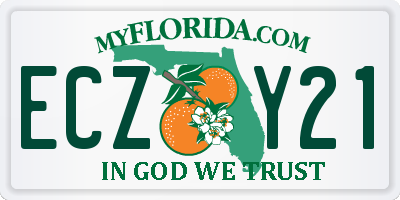 FL license plate ECZY21