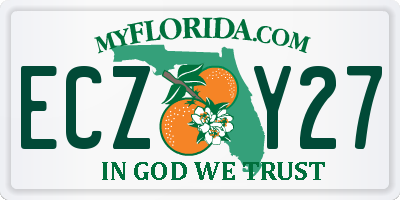 FL license plate ECZY27