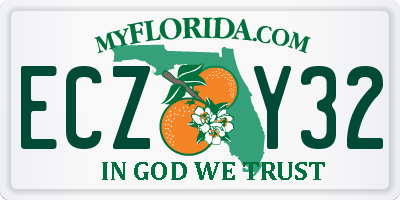 FL license plate ECZY32