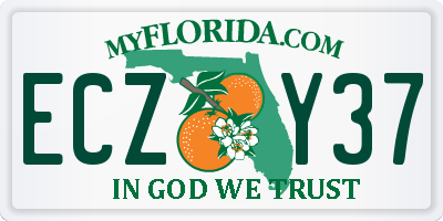 FL license plate ECZY37