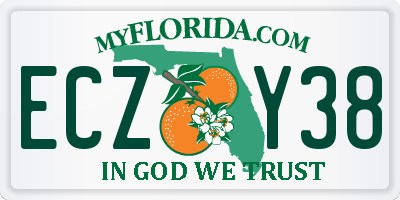 FL license plate ECZY38