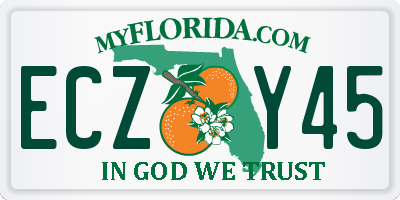 FL license plate ECZY45