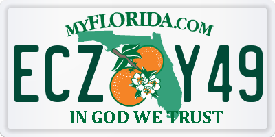 FL license plate ECZY49