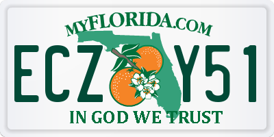 FL license plate ECZY51