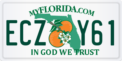 FL license plate ECZY61