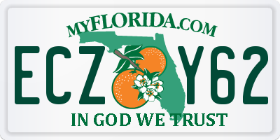 FL license plate ECZY62