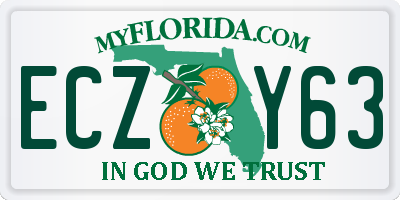 FL license plate ECZY63