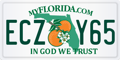 FL license plate ECZY65