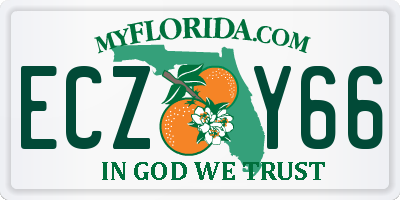 FL license plate ECZY66