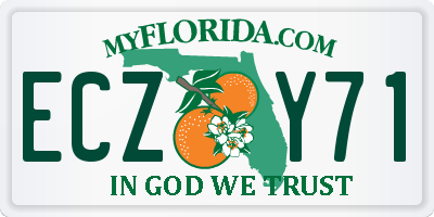 FL license plate ECZY71