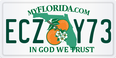 FL license plate ECZY73