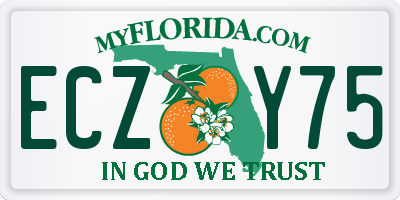 FL license plate ECZY75