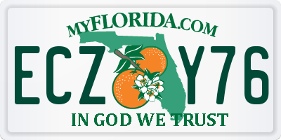 FL license plate ECZY76