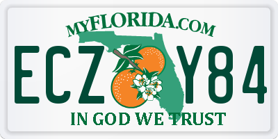 FL license plate ECZY84