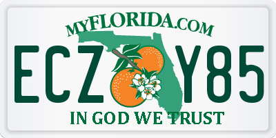 FL license plate ECZY85