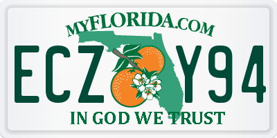 FL license plate ECZY94
