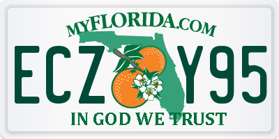 FL license plate ECZY95