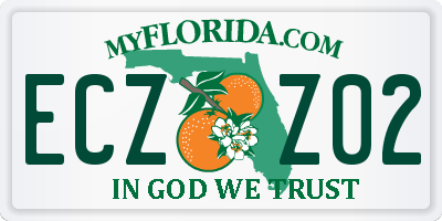 FL license plate ECZZ02