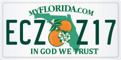 FL license plate ECZZ17