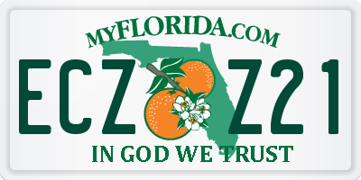 FL license plate ECZZ21
