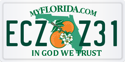 FL license plate ECZZ31