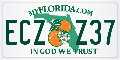 FL license plate ECZZ37