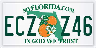FL license plate ECZZ46