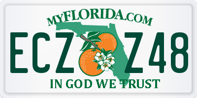 FL license plate ECZZ48