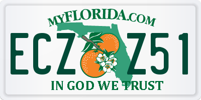 FL license plate ECZZ51