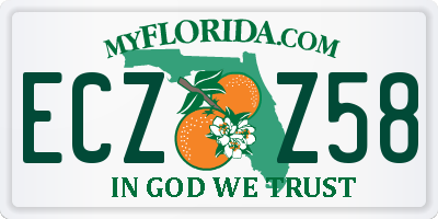 FL license plate ECZZ58