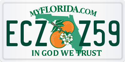 FL license plate ECZZ59