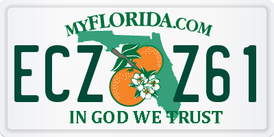 FL license plate ECZZ61