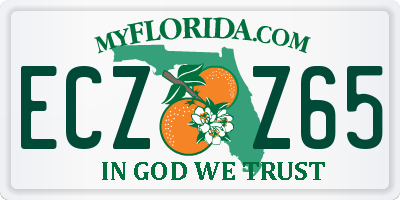 FL license plate ECZZ65