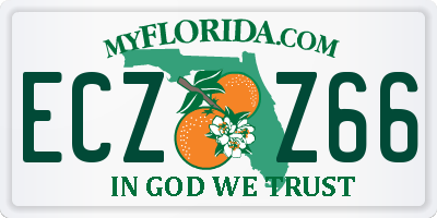 FL license plate ECZZ66